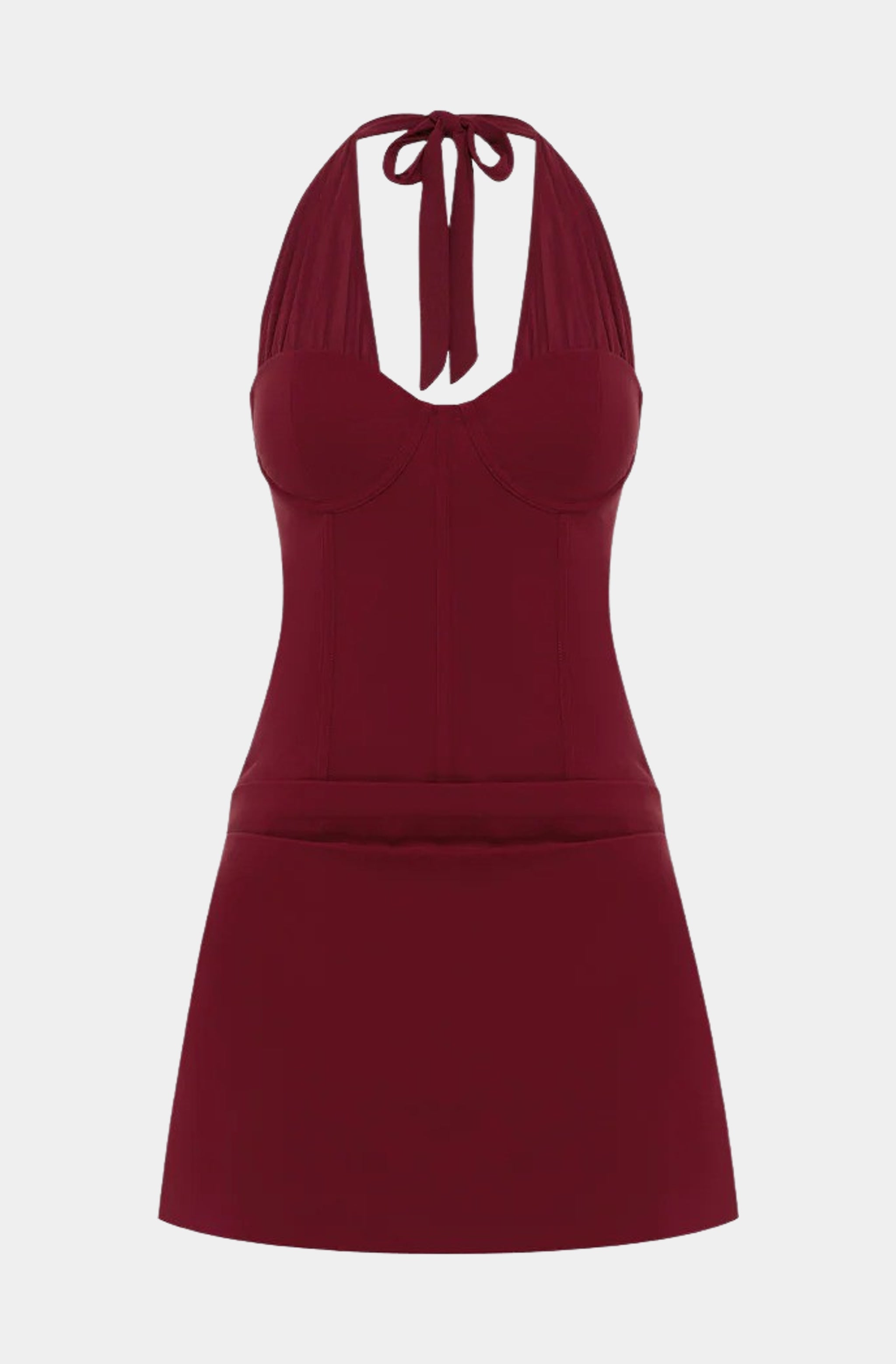 Sabrine Halter Corset Mini Dress