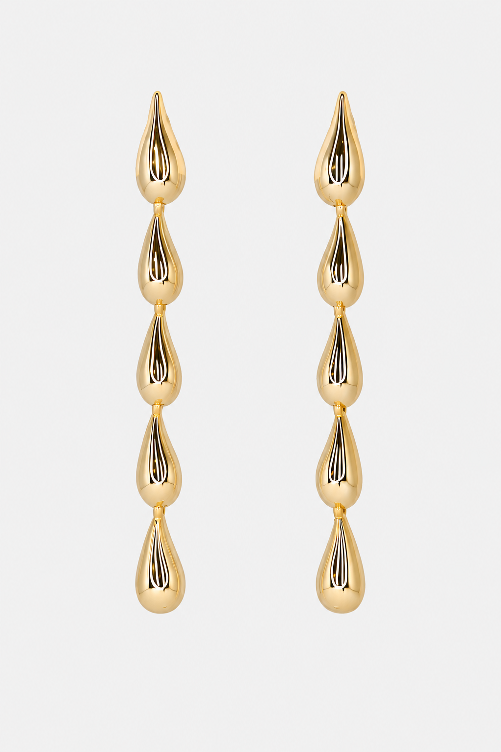 Sahira Tina Teardrop Earring in Gold
