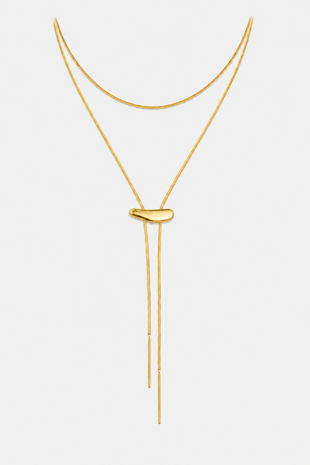 Sahira Western Bolo Necklace in Gold