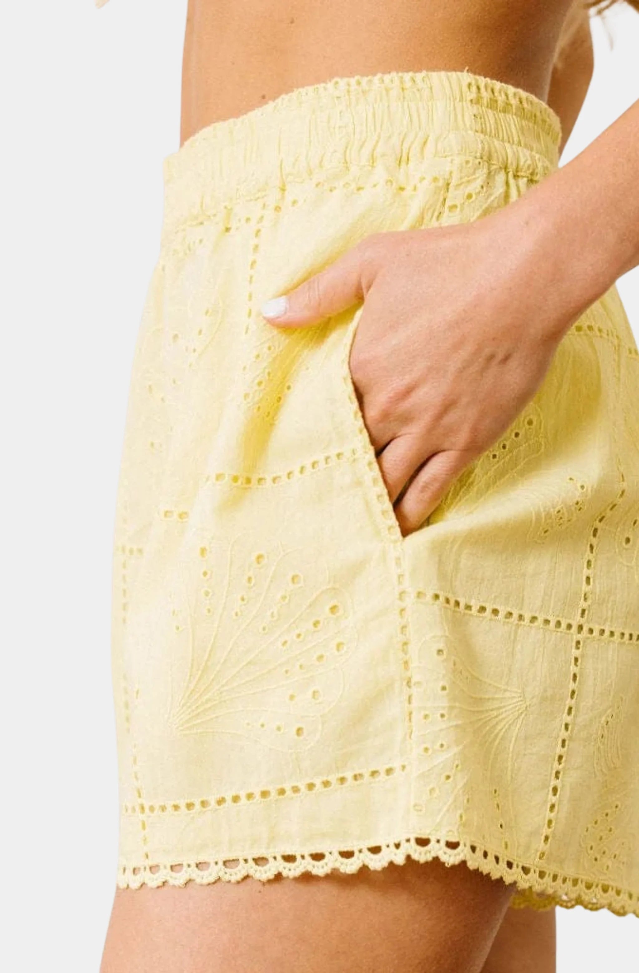 Lemonade Shell Eyelet Coco Shorts