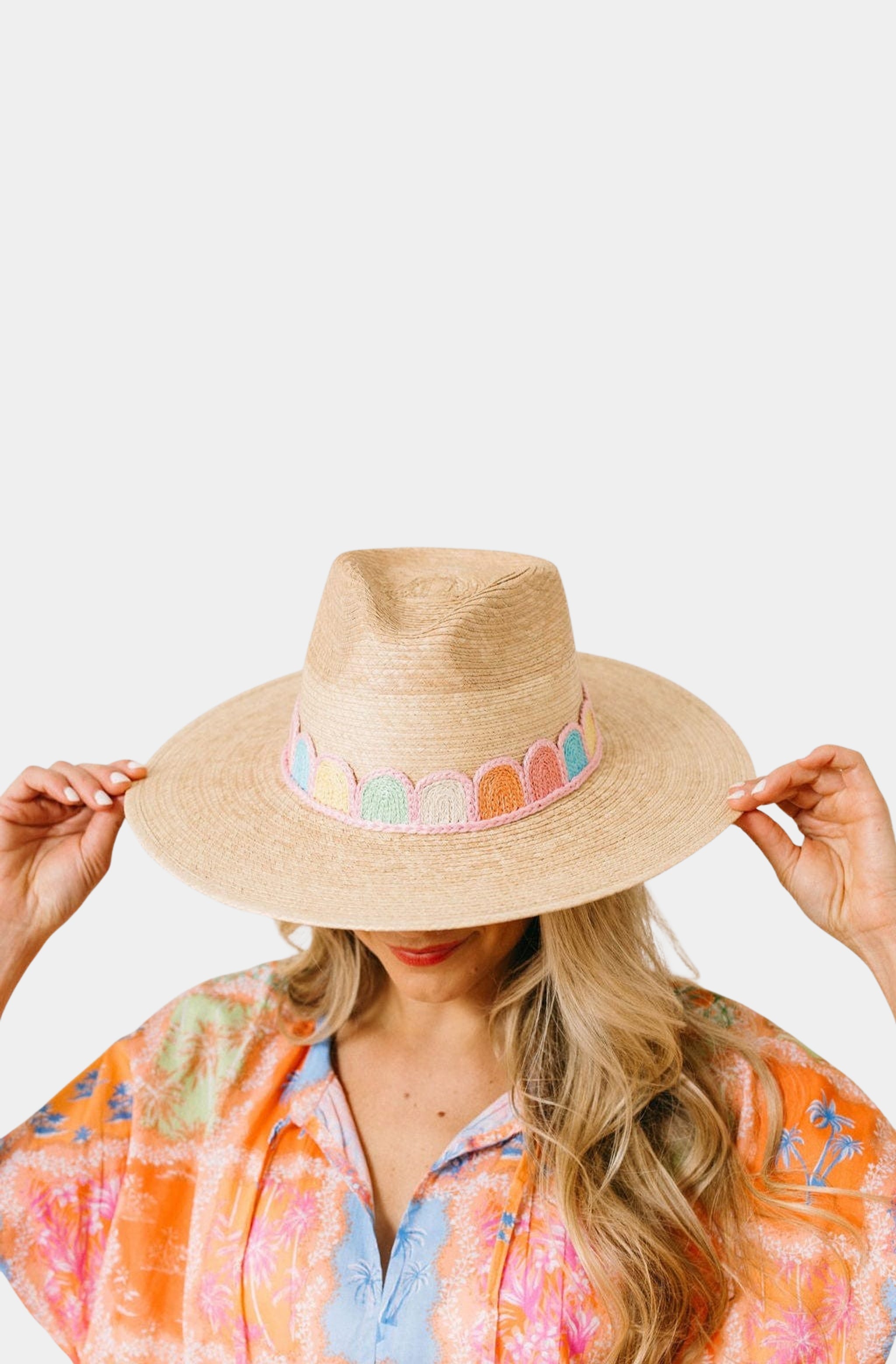 Pastel Kandy Crochet Palm Hat